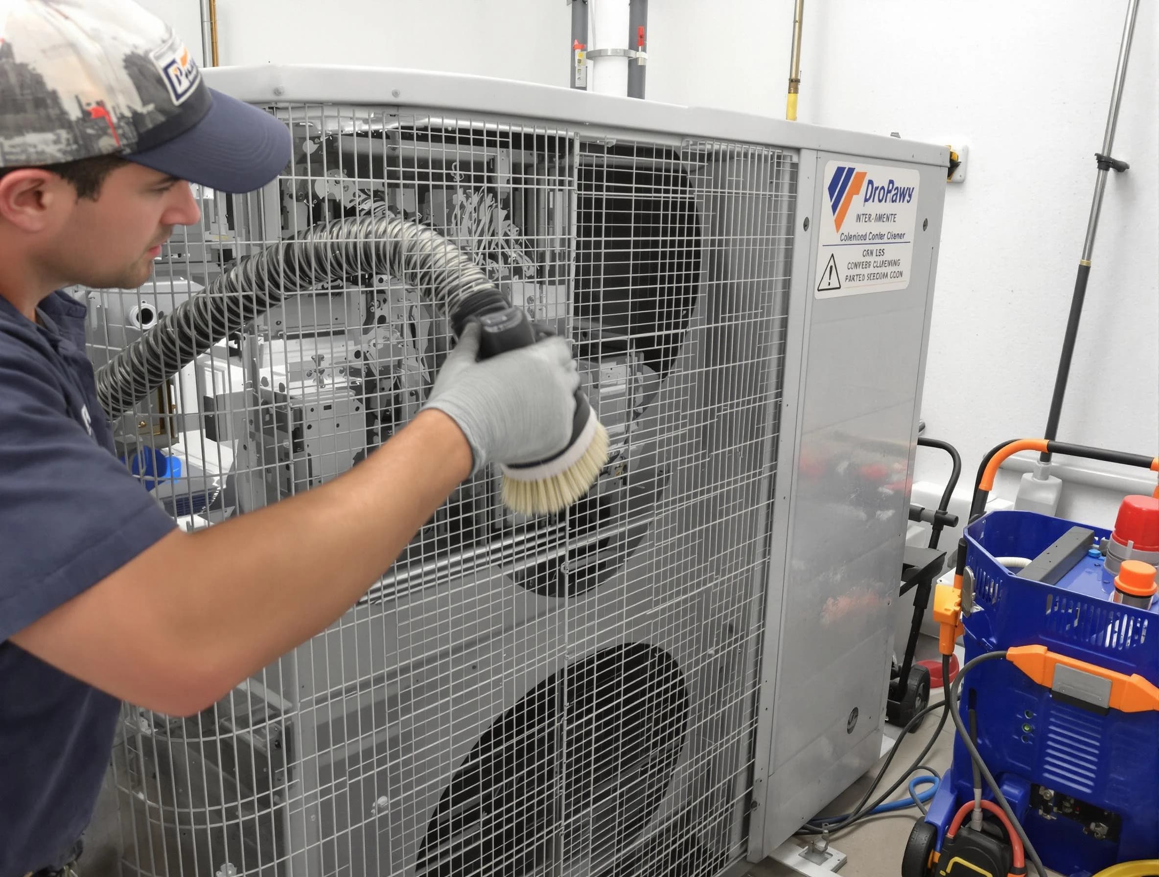 Citrus Park Air Duct Cleaning specialist performing precision AC coil cleaning for improved system performance in Citrus Park