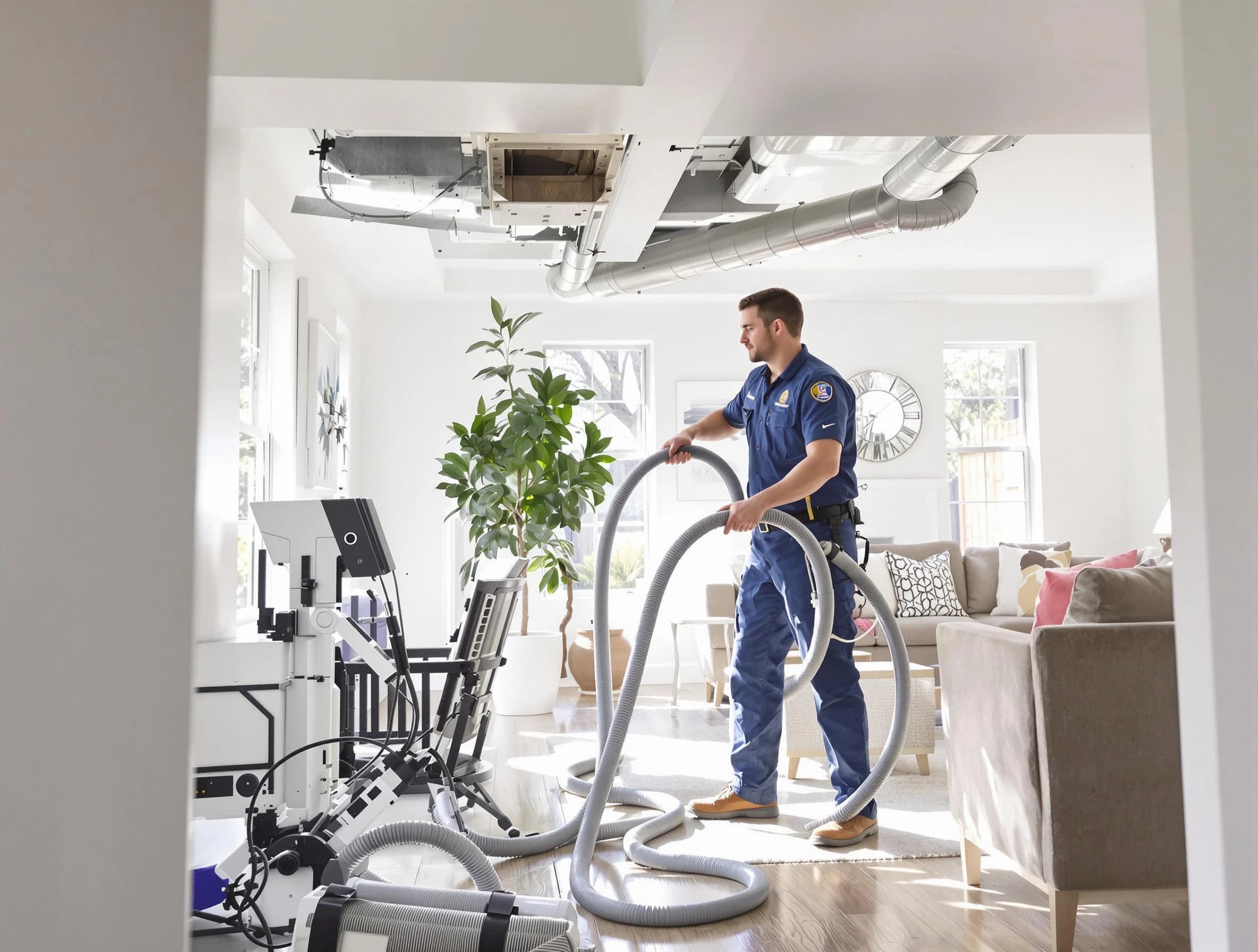 Citrus Park Air Duct Cleaning technician performing thorough AC duct cleaning for enhanced cooling efficiency in Citrus Park
