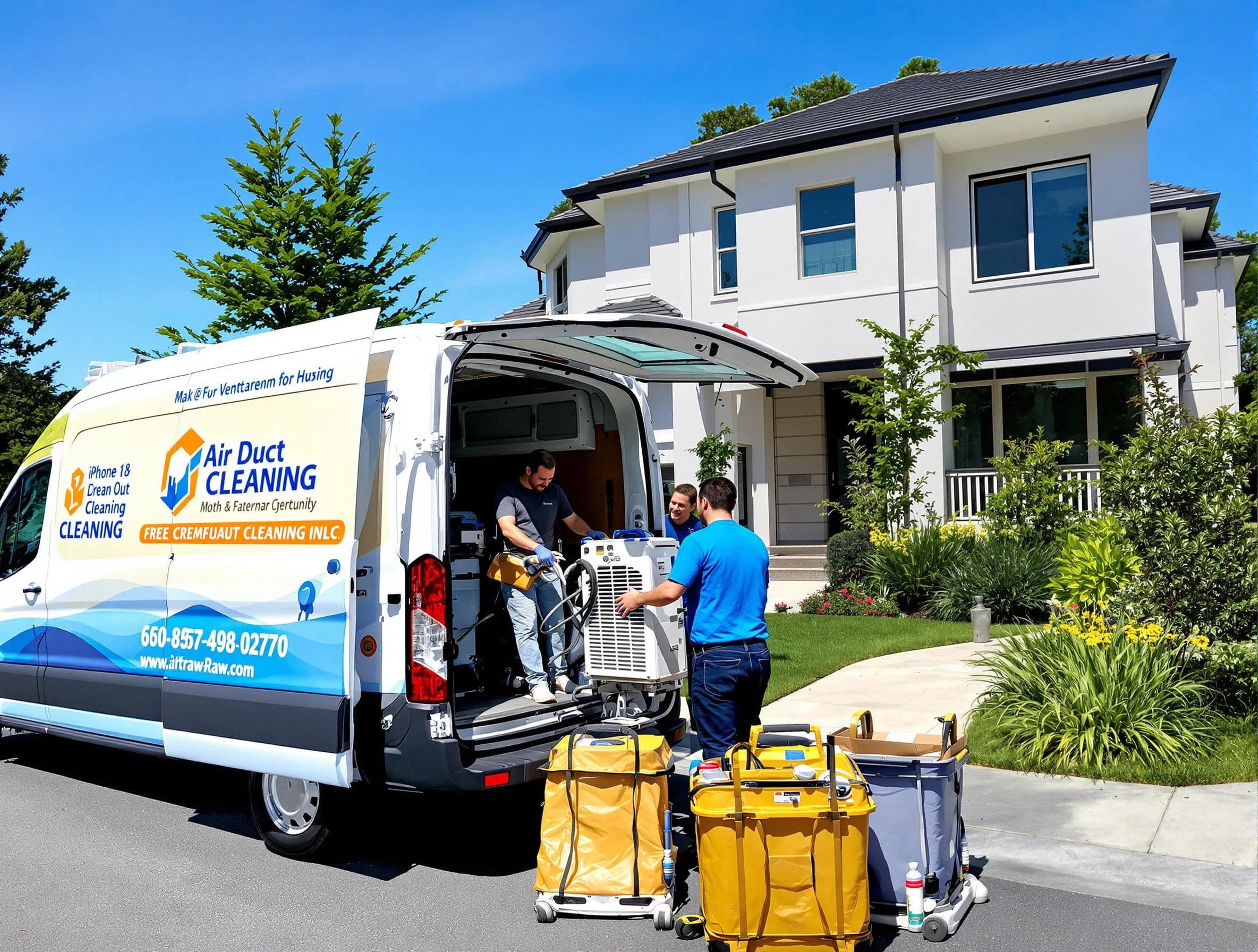 Citrus Park Air Duct Cleaning technician performing professional air duct cleaning in Citrus Park