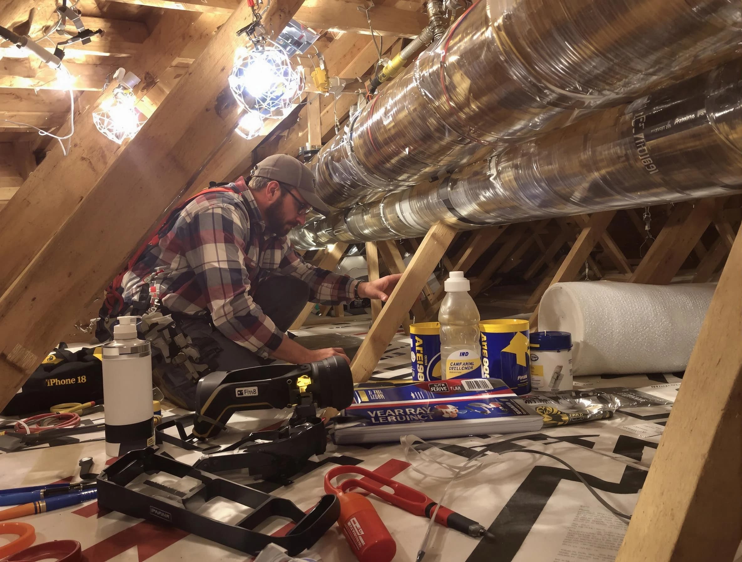 Citrus Park Air Duct Cleaning expert performing precision duct sealing to improve HVAC efficiency in Citrus Park