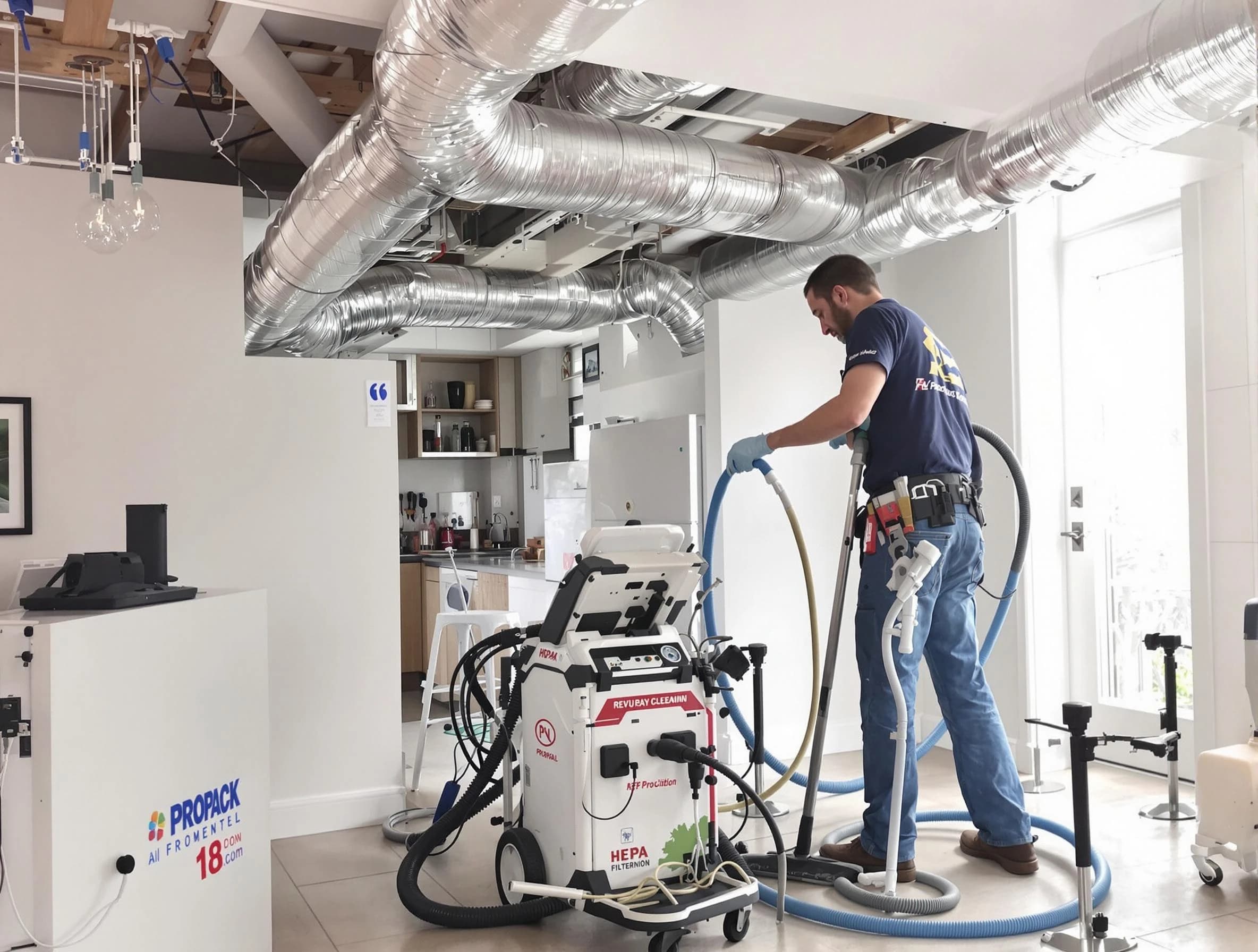Citrus Park Air Duct Cleaning technician performing advanced pure duct cleaning with specialized equipment in Citrus Park
