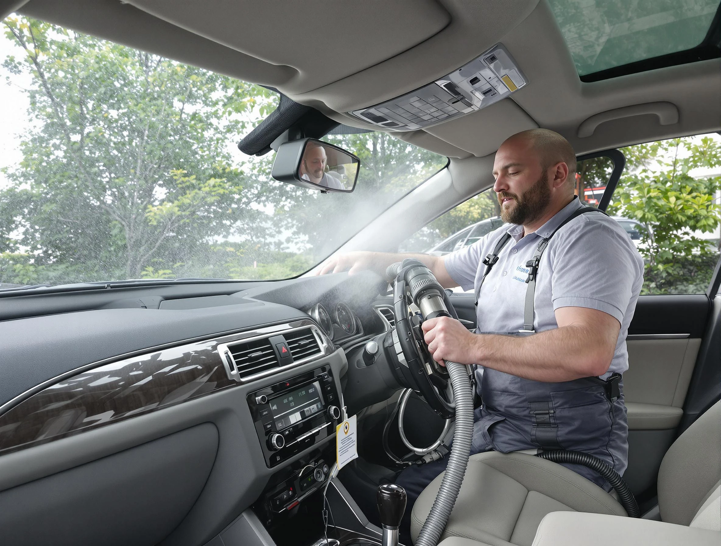 Citrus Park Air Duct Cleaning specialist performing professional car duct cleaning in Citrus Park